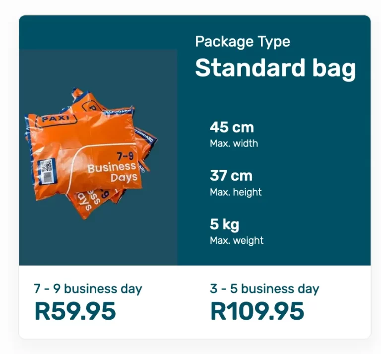 he cost of the PAXI store-to-store service depends on your choice of the bag size and delivery time. Take a look at our pricing guide.