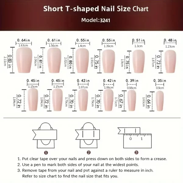 24pcs Christmas Glitter Press-On Nails Set – Short Coffin Shape in Pink & Black